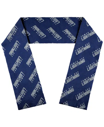 Wear By Erin Andrews Women's  Tampa Bay Lightning Team Wordmark Scarf In Navy