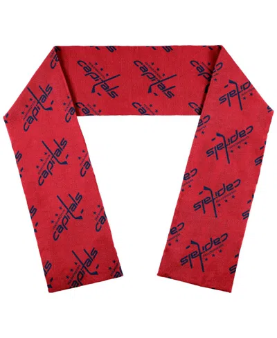 Wear By Erin Andrews Women's  Washington Capitals Team Wordmark Scarf In Red