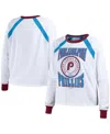 Wear By Erin Andrews White Philadelphia Phillies Raglan Long Sleeve T-shirt In White