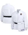 Wear By Erin Andrews Women's  White Minnesota Vikings Packaway Full-zip Puffer Jacket In White