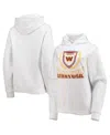 Wear By Erin Andrews Women's  White Washington Commanders Fleece Pullover Hoodie In White