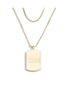 WEAR BY ERIN ANDREWS WOMEN'S WEAR BY ERIN ANDREWS X BAUBLEBAR GREEN BAY PACKERS GOLD DOG TAG NECKLACE