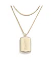 WEAR BY ERIN ANDREWS WOMEN'S WEAR BY ERIN ANDREWS X BAUBLEBAR LOS ANGELES DODGERS DOG TAG NECKLACE
