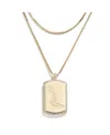 Wear By Erin Andrews X Baublebar San Francisco Giants Dog Tag Necklace In Gold-tone
