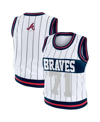 Wear By Erin Andrews Women's White Atlanta Braves Sporty Tank Top