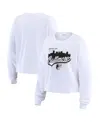 Wear By Erin Andrews Women's White Baltimore Orioles Domestic Postcard Long Sleeve T-shirt In White