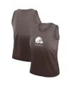Wear By Erin Andrews Women's X Gracie Hunt Brown Cleveland Browns Ombre Tank Top In Brown