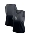 Wear By Erin Andrews Women's X Gracie Hunt Navy Houston Texans Ombre Tank Top In Black