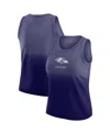 Wear By Erin Andrews Women's X Gracie Hunt Purple Baltimore Ravens Ombre Tank Top