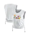 Wear By Erin Andrews Women'sâ Heather Gray San Francisco Giants Cinched Tank Top