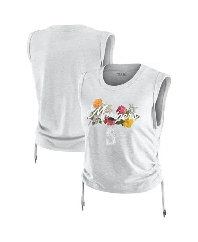 Wear By Erin Andrews Women'sâ Heather Gray Seattle Mariners Cinched Tank Top