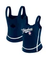 Wear By Erin Andrews Women'sâ Navy New York Yankees Square Neck Tank Top