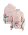 Wear By Erin Andrews Women'sâ Sand Chicago Cubs Raglan Full-zip Track Jacket
