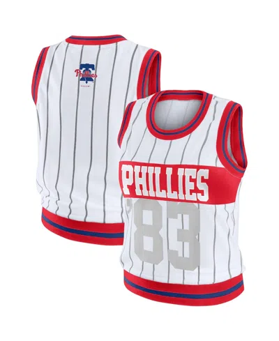 Wear By Erin Andrews Women'sâ White Philadelphia Phillies Sporty Tank Top