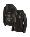 Wear By Erin Andrews Women'sblack Las Vegas Aces Vintage Full-zip Raglan Hoodie In Black