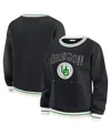 Wear By Erin Andrews Women'sblack Oregon Ducks Seal Sweatshirt In Black
