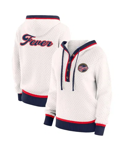 Wear By Erin Andrews Women'scream Indiana Fever Hooded Sweater In Multi