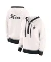 Wear By Erin Andrews Women'scream Las Vegas Aces Hooded Sweater In White