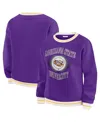 Wear By Erin Andrews Women'spurple Lsu Tigers Seal Sweatshirt In Purple