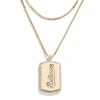 WEAR BY ERIN ANDREWS X BAUBLEBAR BALTIMORE ORIOLES DOG TAG NECKLACE
