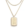 WEAR BY ERIN ANDREWS X BAUBLEBAR BOSTON RED SOX DOG TAG NECKLACE