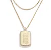 WEAR BY ERIN ANDREWS X BAUBLEBAR CHICAGO CUBS DOG TAG NECKLACE
