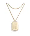 Wear By Erin Andrews X Baublebar Chicago Cubs Dog Tag Necklace In Gold