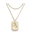 Wear By Erin Andrews X Baublebar Chicago White Sox Dog Tag Necklace