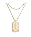 Wear By Erin Andrews X Baublebar Philadelphia Phillies Dog Tag Necklace In Gold