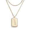 WEAR BY ERIN ANDREWS X BAUBLEBAR DETROIT TIGERS DOG TAG NECKLACE