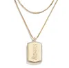 WEAR BY ERIN ANDREWS X BAUBLEBAR LOS ANGELES ANGELS DOG TAG NECKLACE