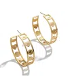 Wear By Erin Andrews X Baublebar Miami Dolphins Motif Hoop Earrings In No Color