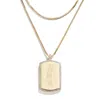 WEAR BY ERIN ANDREWS X BAUBLEBAR MILWAUKEE BREWERS DOG TAG NECKLACE