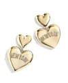 Wear By Erin Andrews X Baublebar Philadelphia Phillies Heart Statement Drop Earrings In Gold