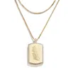 WEAR BY ERIN ANDREWS X BAUBLEBAR OAKLAND ATHLETICS DOG TAG NECKLACE