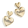 Wear By Erin Andrews X Baublebar Philadelphia Phillies Heart Statement Drop Earrings In Gold