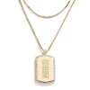 WEAR BY ERIN ANDREWS X BAUBLEBAR SAN DIEGO PADRES DOG TAG NECKLACE