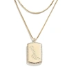 Wear By Erin Andrews X Baublebar San Francisco Giants Dog Tag Necklace In Gold