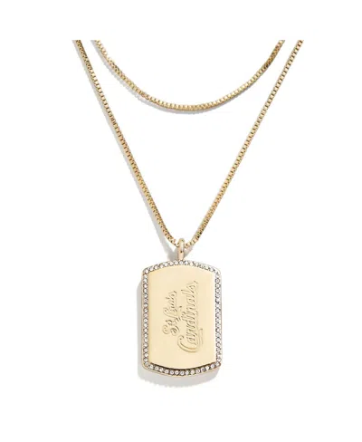 Wear By Erin Andrews X Baublebar St. Louis Cardinals Dog Tag Necklace In Gold
