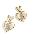 Wear By Erin Andrews X Baublebar St. Louis Cardinals Heart Statement Drop Earrings In Gold