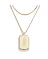 Wear By Erin Andrews X Baublebar Tampa Bay Rays Dog Tag Necklace In Gold