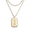 WEAR BY ERIN ANDREWS X BAUBLEBAR TEXAS RANGERS DOG TAG NECKLACE