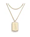 Wear By Erin Andrews X Baublebar Washington Nationals Dog Tag Necklace In Gold