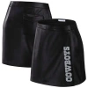 Wear By Erin Andrews X Gracie Hunt Black Dallas Cowboys Wrap Skirt In Black