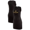 Wear By Erin Andrews X Gracie Hunt Black Pittsburgh Steelers Ribbed Tank Dress In Black