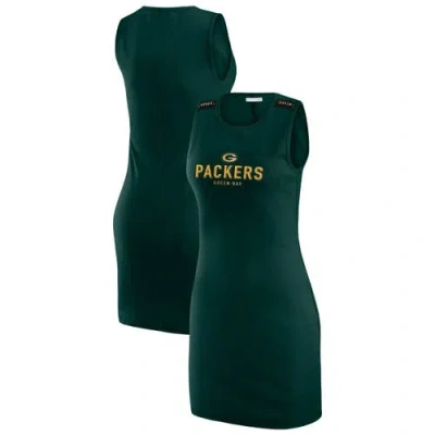 Wear By Erin Andrews X Gracie Hunt Green Green Bay Packers Ribbed Tank Dress