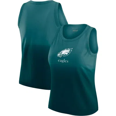 Wear By Erin Andrews X Gracie Hunt Green Philadelphia Eagles Ombre Tank Top