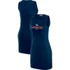 Wear By Erin Andrews X Gracie Hunt Navy Denver Broncos Ribbed Tank Dress In Blue