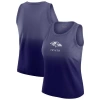 Wear By Erin Andrews X Gracie Hunt Purple Baltimore Ravens Ombre Tank Top In Purple