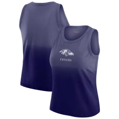 Wear By Erin Andrews X Gracie Hunt Purple Baltimore Ravens Ombre Tank Top